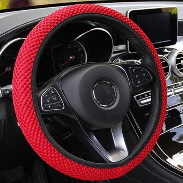Ice Silk Steering Wheel Cover — Breathable, Non-Slip Microfiber (Universal Fit)