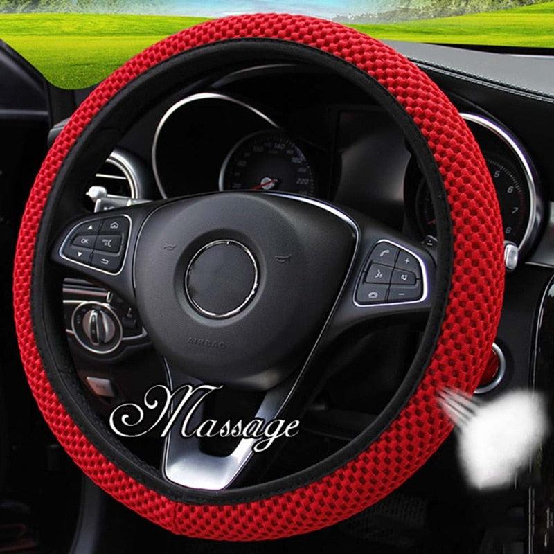 Ice Silk Steering Wheel Cover — Breathable, Non-Slip Microfiber (Universal Fit)