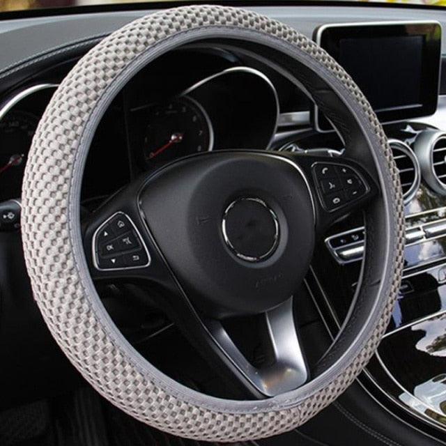 Ice Silk Steering Wheel Cover — Breathable, Non-Slip Microfiber (Universal Fit)