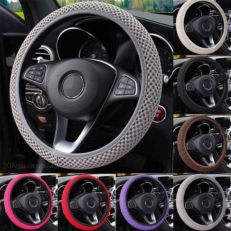 Ice Silk Steering Wheel Cover — Breathable, Non-Slip Microfiber (Universal Fit)