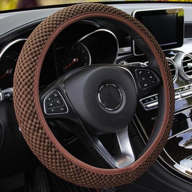 Ice Silk Steering Wheel Cover — Breathable, Non-Slip Microfiber (Universal Fit)