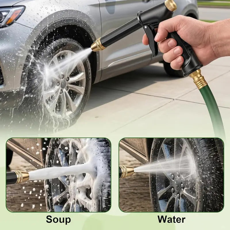 🔥Hot Sales 49% OFF💦High Pressure Garden Hose Nozzle Spray Gun with Brass Adjustable Nozzle