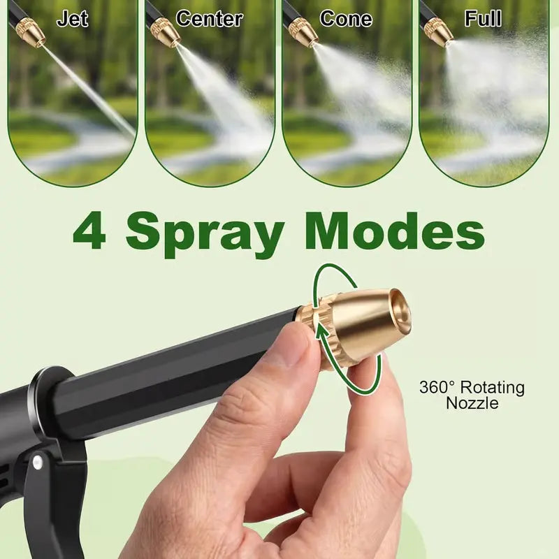 🔥Hot Sales 49% OFF💦High Pressure Garden Hose Nozzle Spray Gun with Brass Adjustable Nozzle