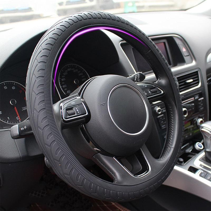 Silicone Steering Wheel Cover — Anti-Slip, Universal Fit