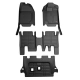 Sharkskin Custom-Fit Isuzu MU-X 3 Rows 2021–2025 All-Weather Floor Mats 2