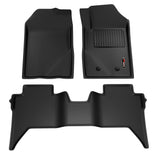 Sharkskin Custom-Fit Ford Ranger 2019–2023 3D TPE All-Weather Floor Mats 1
