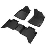 Sharkskin Custom-Fit Toyota Hilux 2025+ Hybrid 3D TPE All-Weather Floor Mats 3