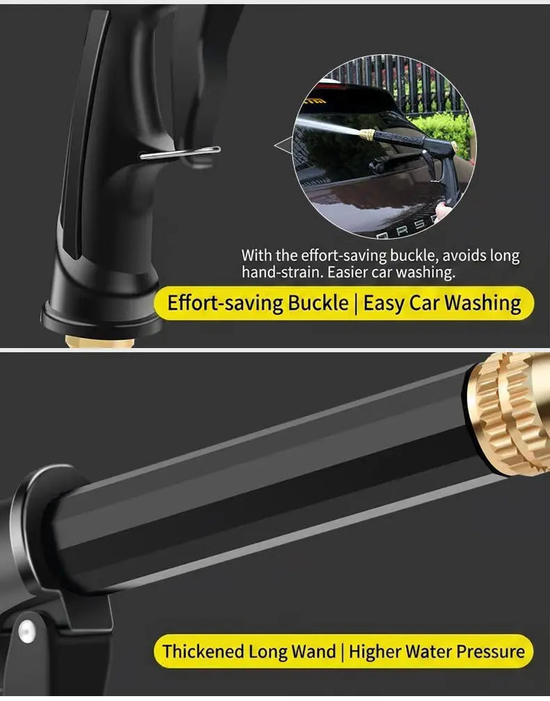 🔥Hot Sales 49% OFF💦High Pressure Garden Hose Nozzle Spray Gun with Brass Adjustable Nozzle