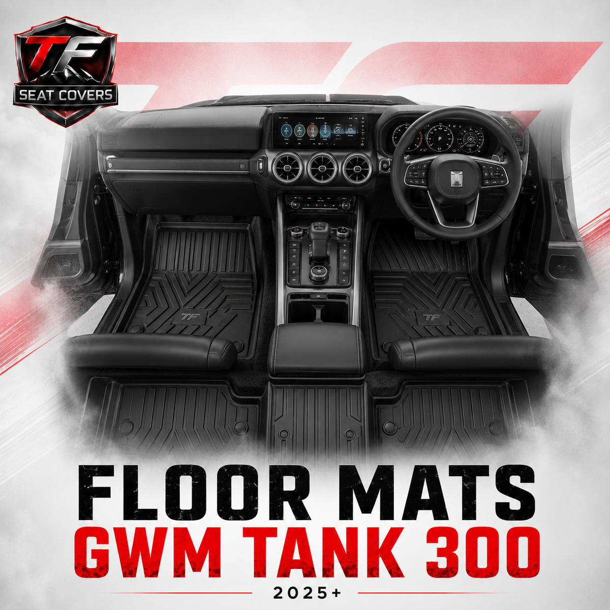Sharkskin Custom-Fit GWM Tank 300 2025+ 3D TPE All-Weather Floor Mats - main thumbnail 20260723