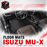Sharkskin Custom-Fit Isuzu MU-X 2 Rows 2021–2025 All-Weather Floor Mats 1