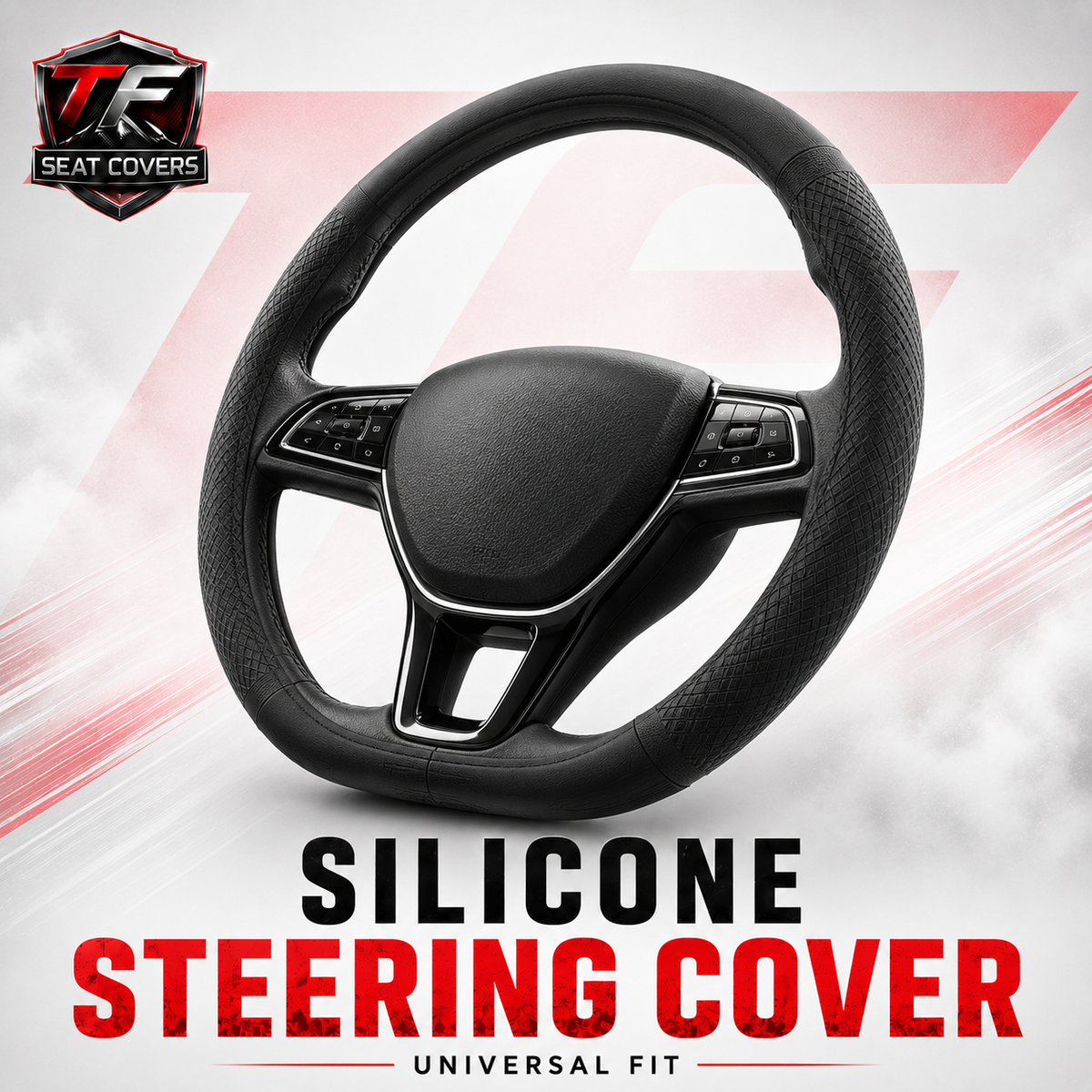 Silicone Steering Wheel Cover — Anti-Slip, Universal Fit - wheel