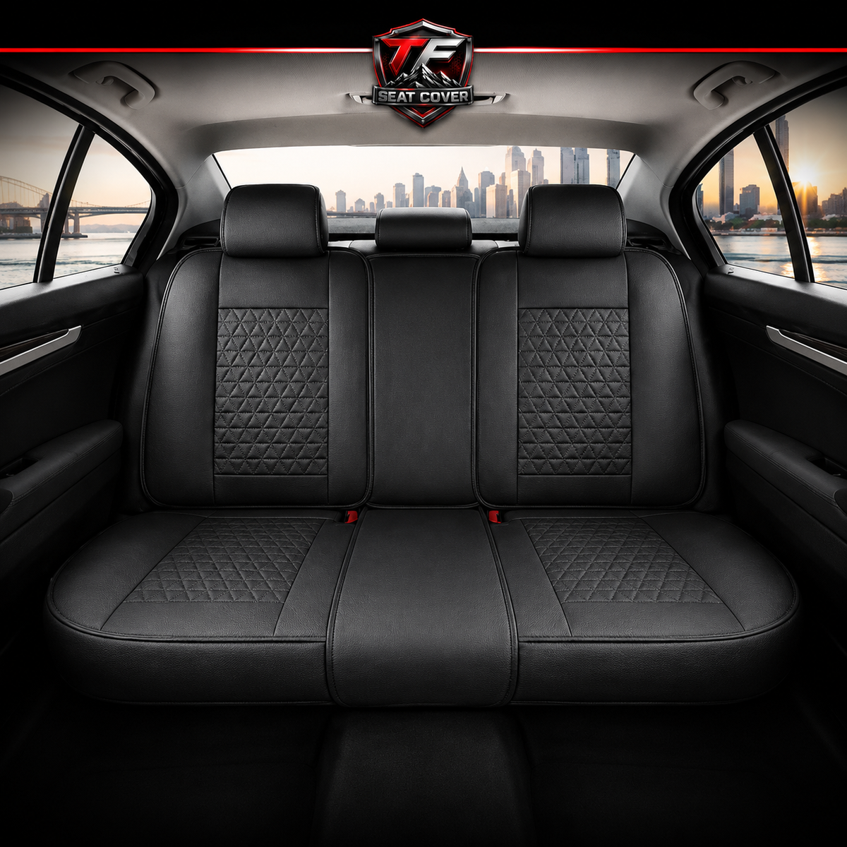 Premium Nappa Leather Seat Covers | Custom Fit for Cars, SUVs & Trucks - Black / Rear Seats Only variant image 20260723-r5