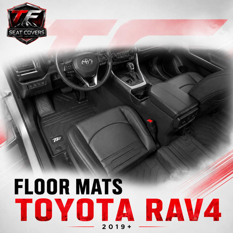Sharkskin Custom-Fit Toyota RAV4 2019+ 3D TPE All-Weather Floor Mats